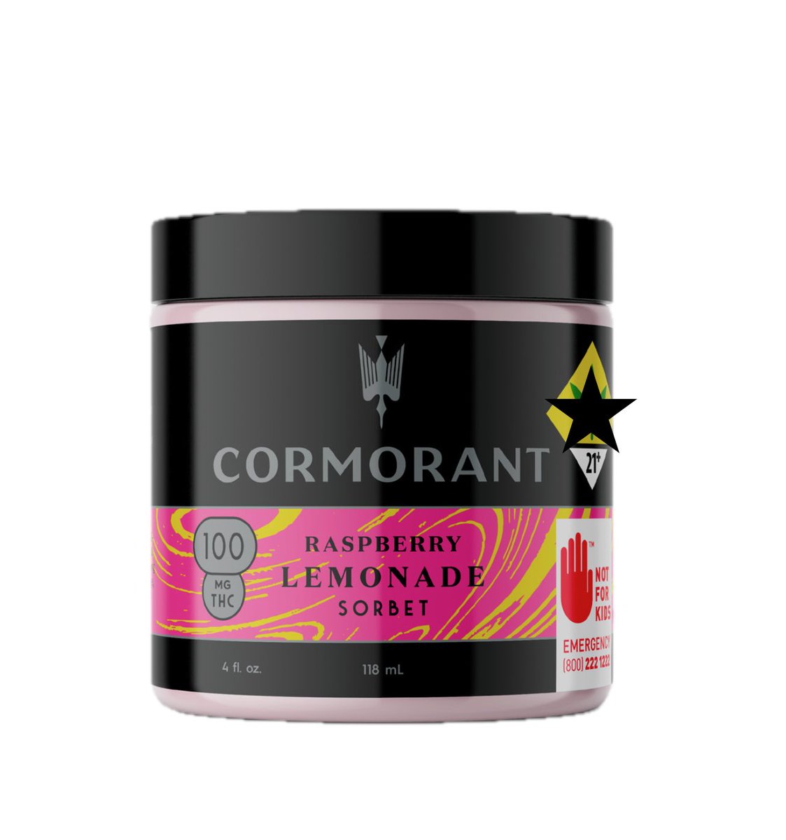 Photograph of product: Raspberry Lemonade Sorbet [DOH] - 4oz - by Cormorant