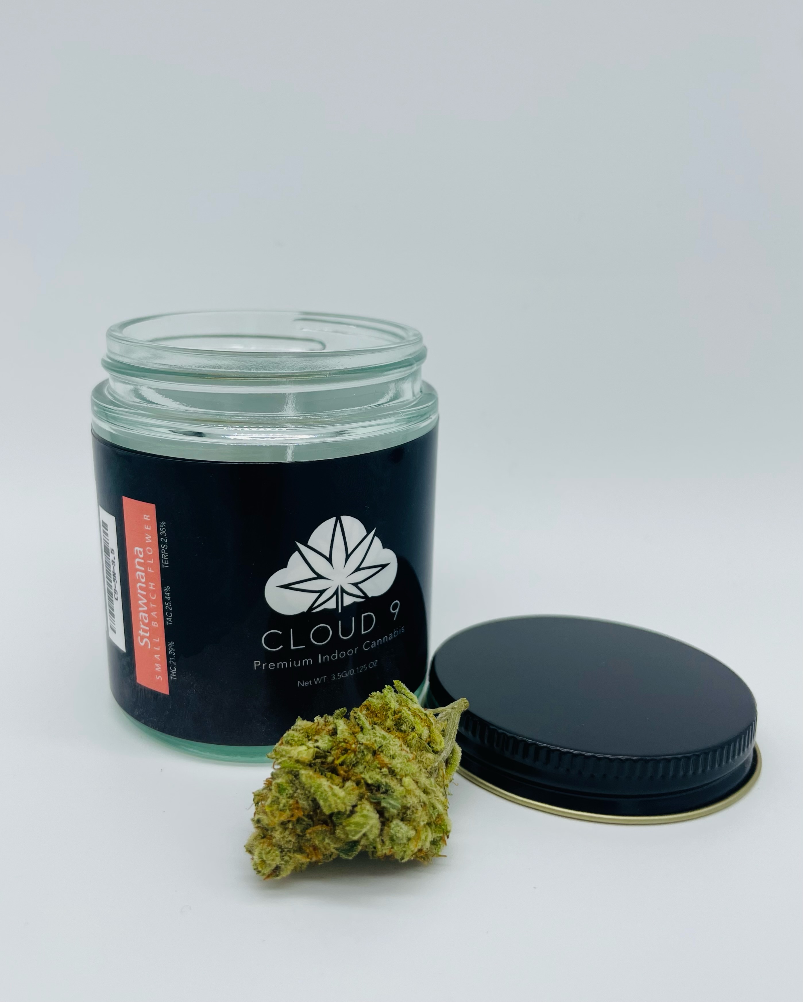 Photograph of Product: Cloud 9  | Strawnana | Flower | 3.5g | 21.39% THC