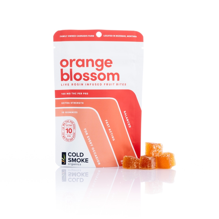 Photograph of Product: Tangerine | Live Rosin Gummies | 100mg