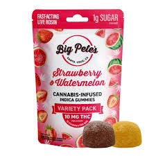 Photograph of product: Strawberry & Watermelon | 100mg Variety Live Rosin Gummies