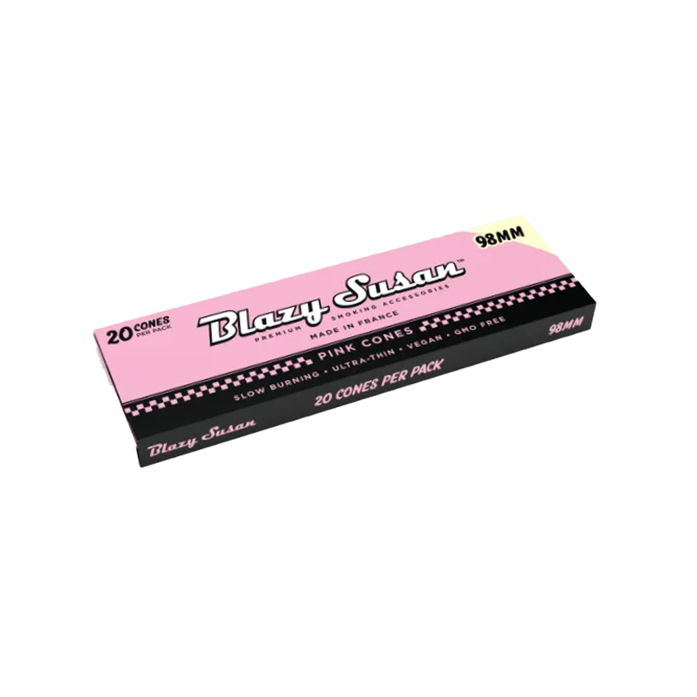 Photograph of product: Blazy Susan | Cones | Pink Paper | 98mm 20pk