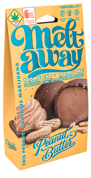 Photograph of product: Meltaway Chocolate Covered Peanut Butter 1:1 Truffles 10-pack Edibles Verdelux | 200mg (DOH)