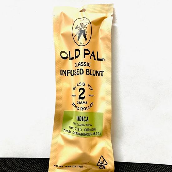 Photograph of product: D. Old Pal 2g Infused Flower Hemp Wrap Blunt - Triple Candy Dream - 
