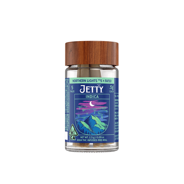 Photograph of product: High THC 2.5g - 5pk Jar Northern Lights X GMO (I) - 