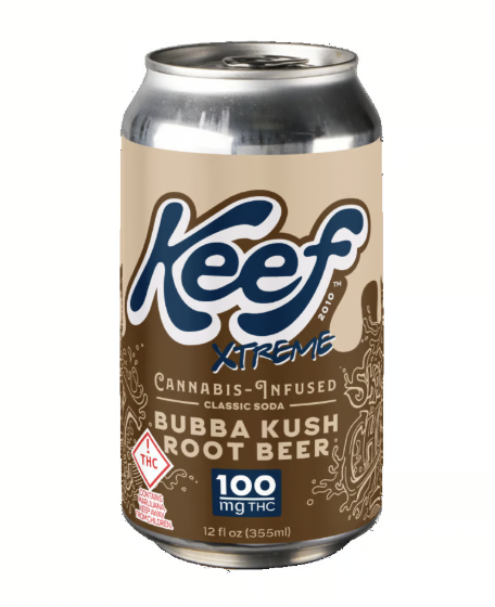 Photograph of product: Keef Cola-100mg - Bubba Kush Root Beer