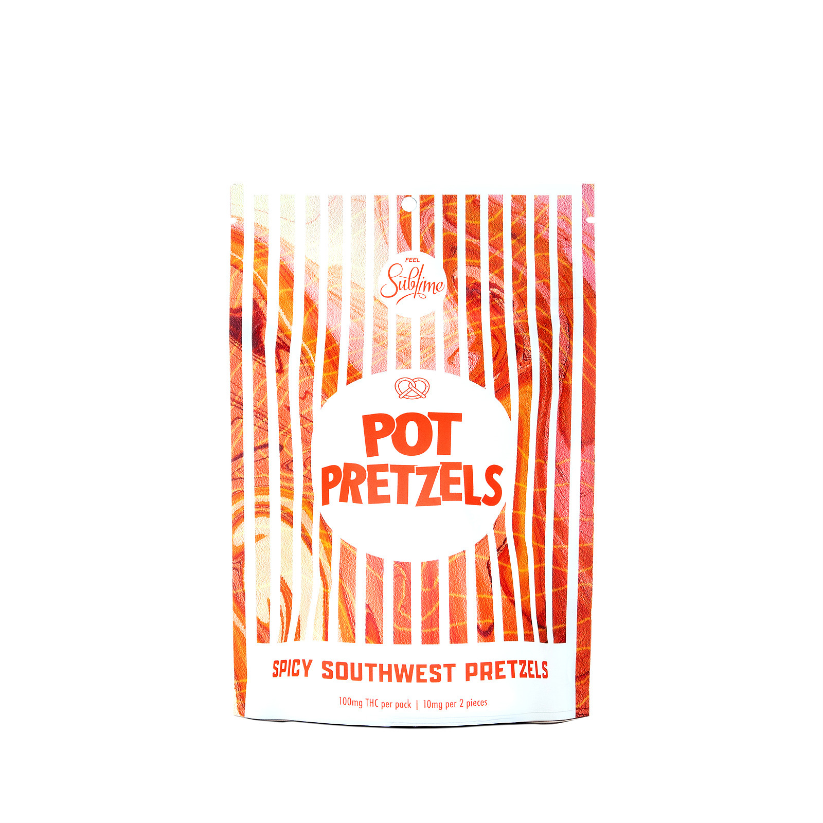 Photograph of product: 100mg <10x10mg> Pretzel (Spicy Soutwest)