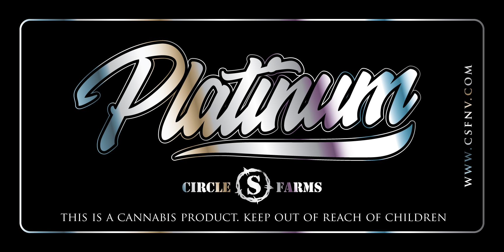 Photograph of product: CSF Platinum Grapes And Cream Preroll