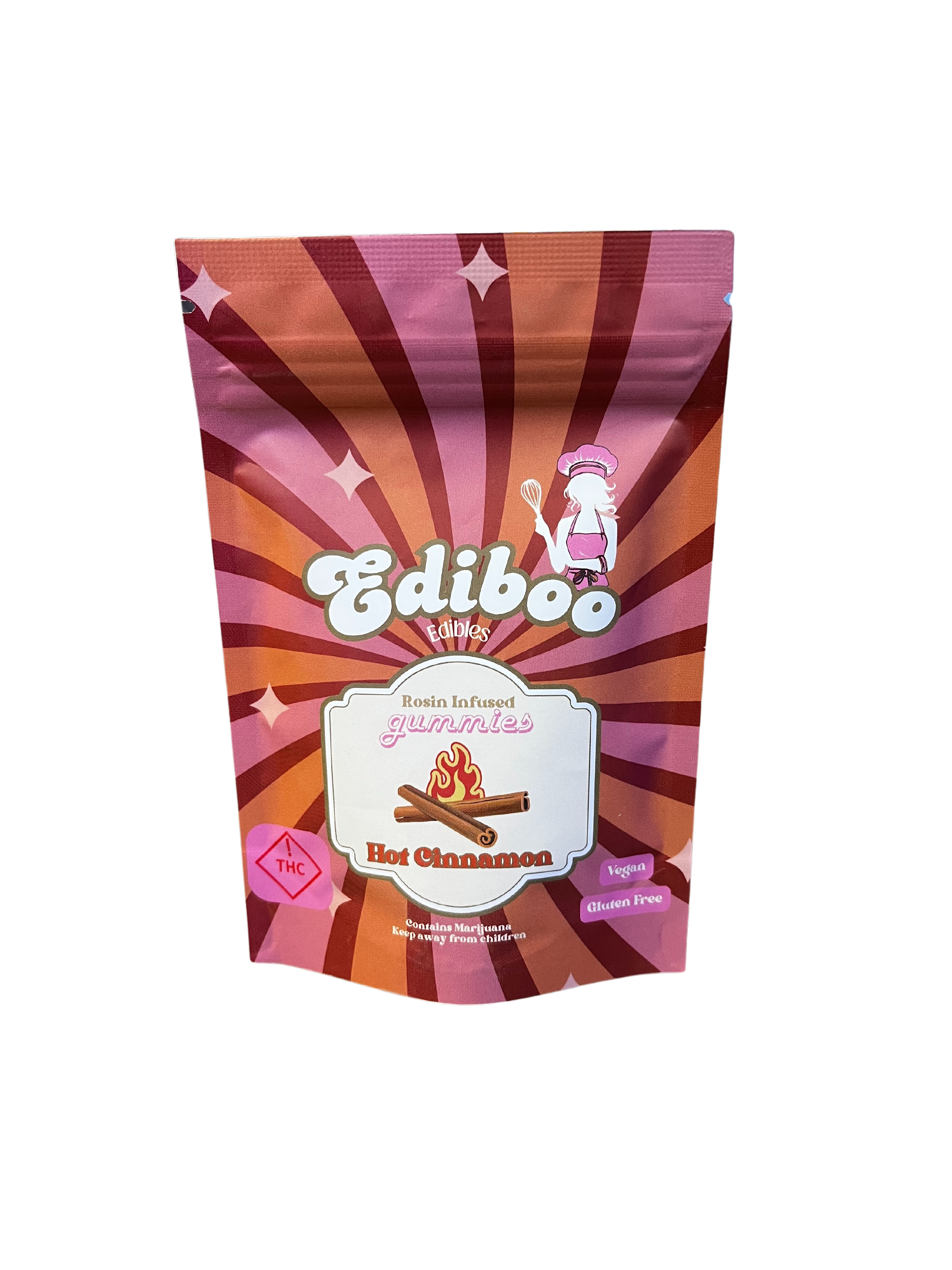 Photograph of product: Hot Cinnamon | Ediboos | 100mg Gummy Edibles