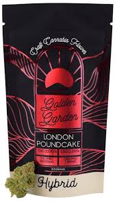 Photograph of product: Golden Garden | Flower | London Poundcake | 3.5g | Hybrid | 27.1% TH-oui
