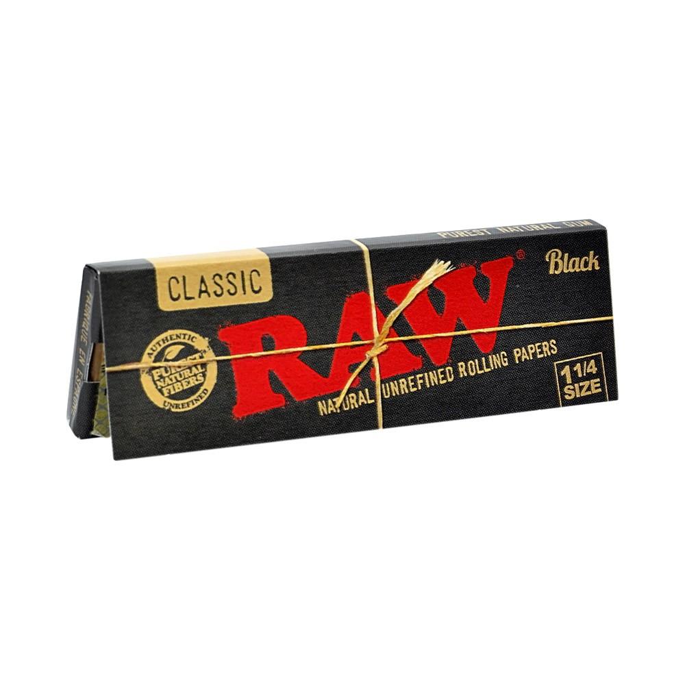 Photograph of product: RAW Black 1 1/4 Rolling Papers - $2