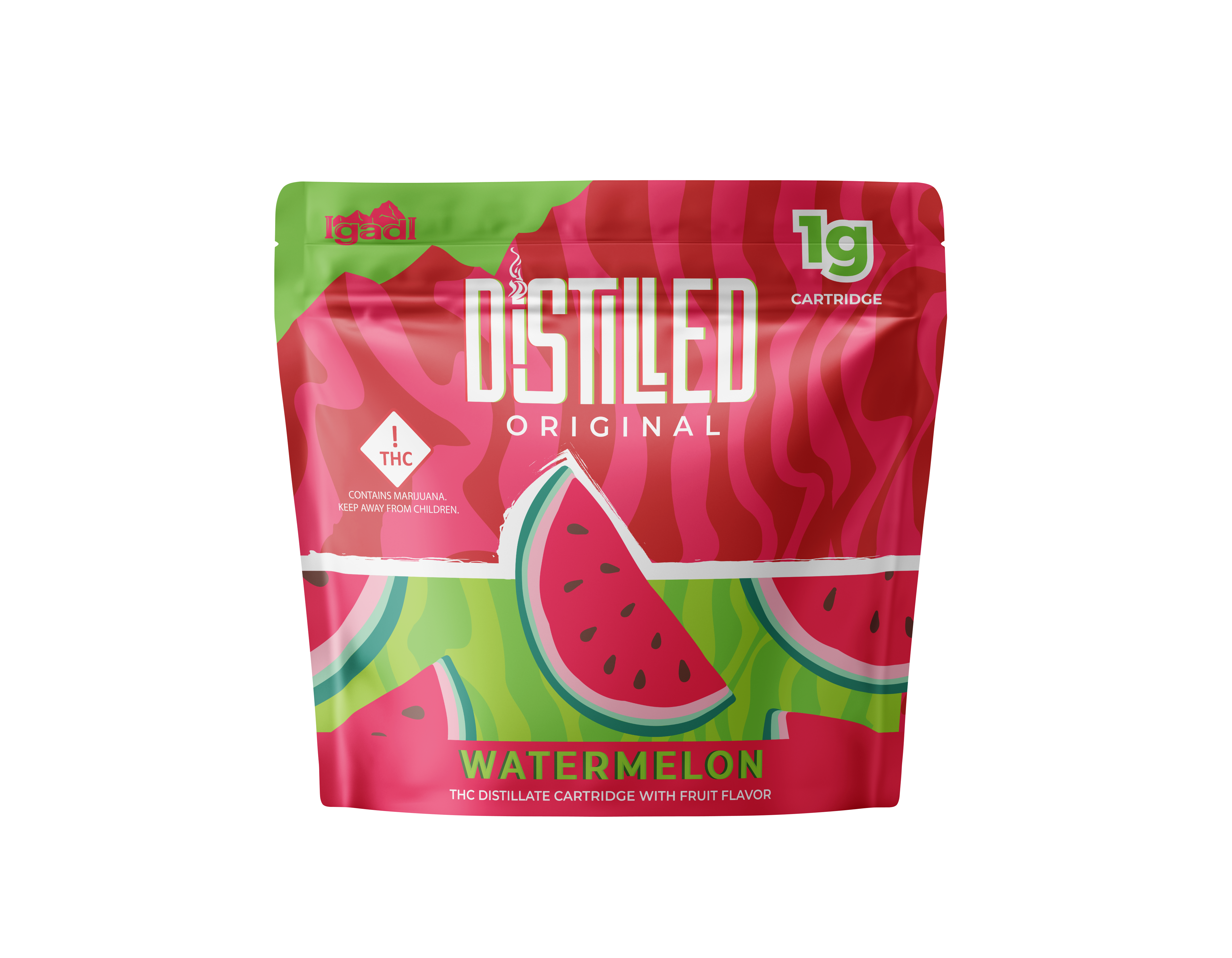 Photograph of product: IgadI | Distilled 2g Original Cartridge | Watermelon