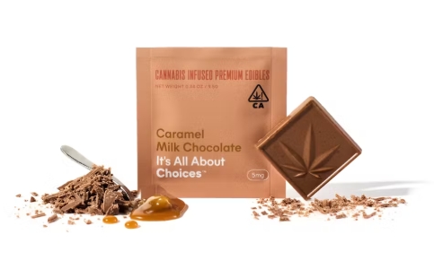 Photograph of product: DF Choices - Caramel Milk Chocolate 10mg