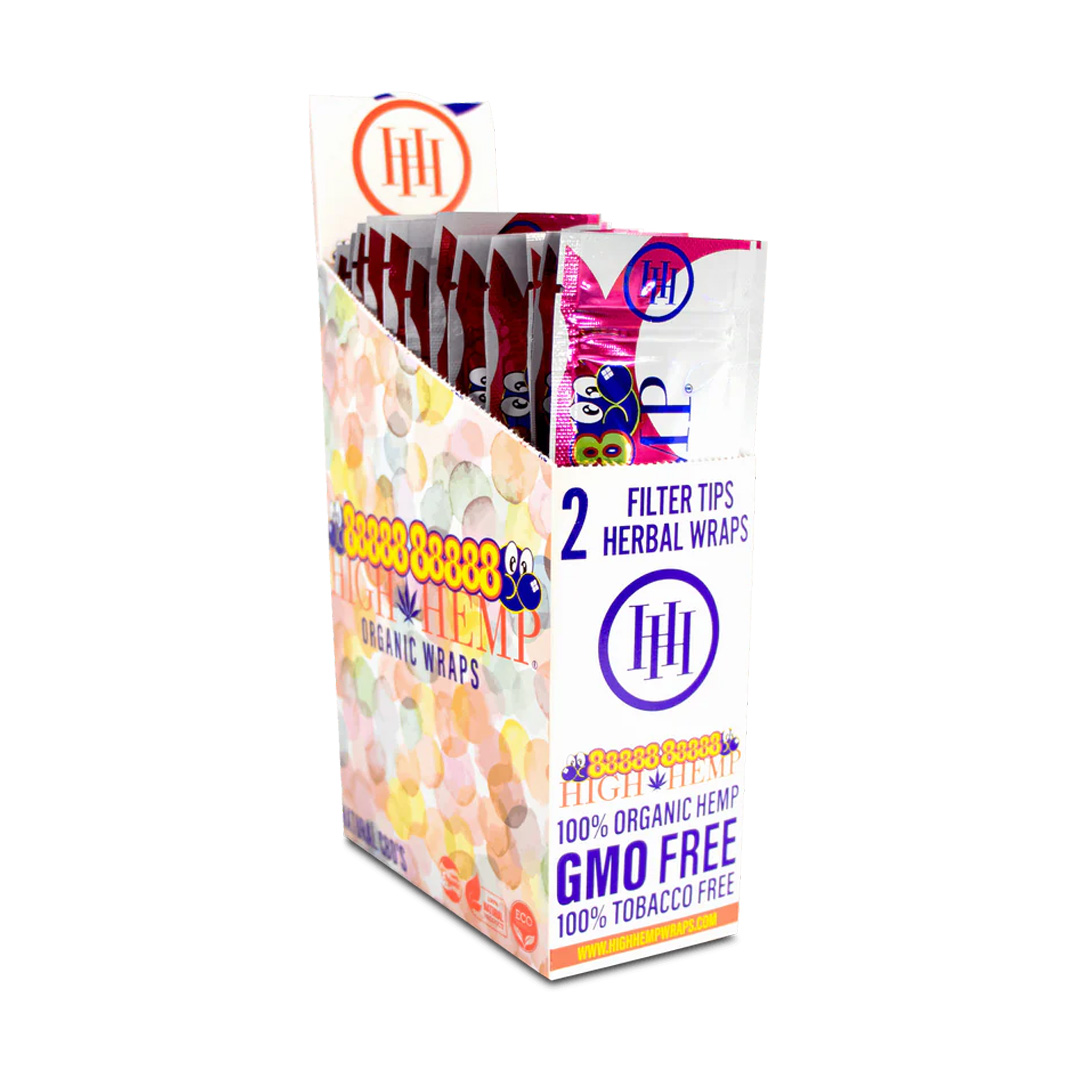 Photograph of product: High Hemp Organic Wraps | 8888 Bubble Gum