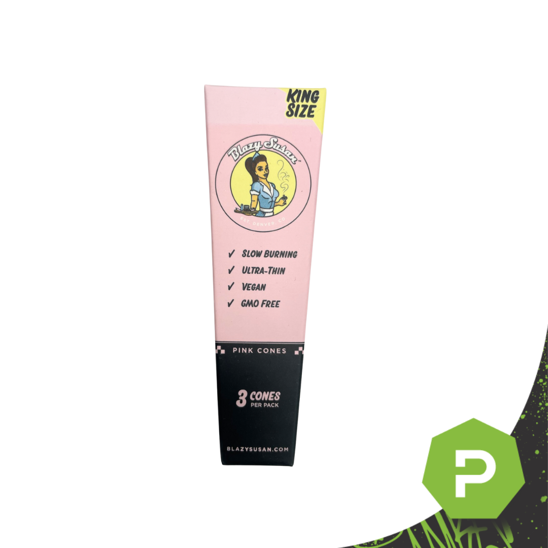 Photograph of product: Blazy Susan | King Size Cones 3pk | Pink