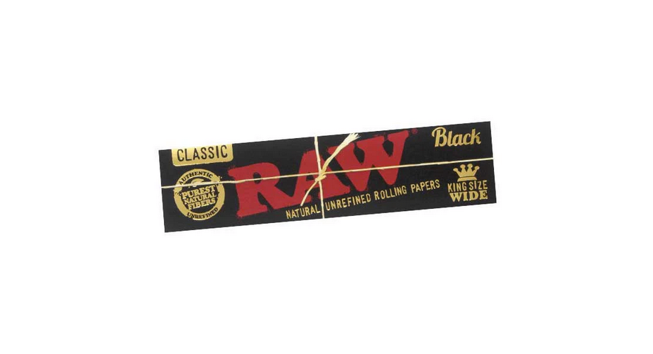Photograph of product: Classic Black Wide King Size -Rolling Papers (33pk)
