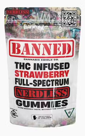 Photograph of product: BANNED | 200MG NERDLESS | STRAWBERRY
