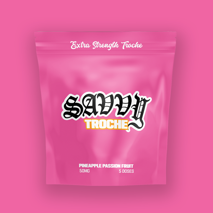 Photograph of product: Pineapple Passionfruit - ["50mg Troche"]