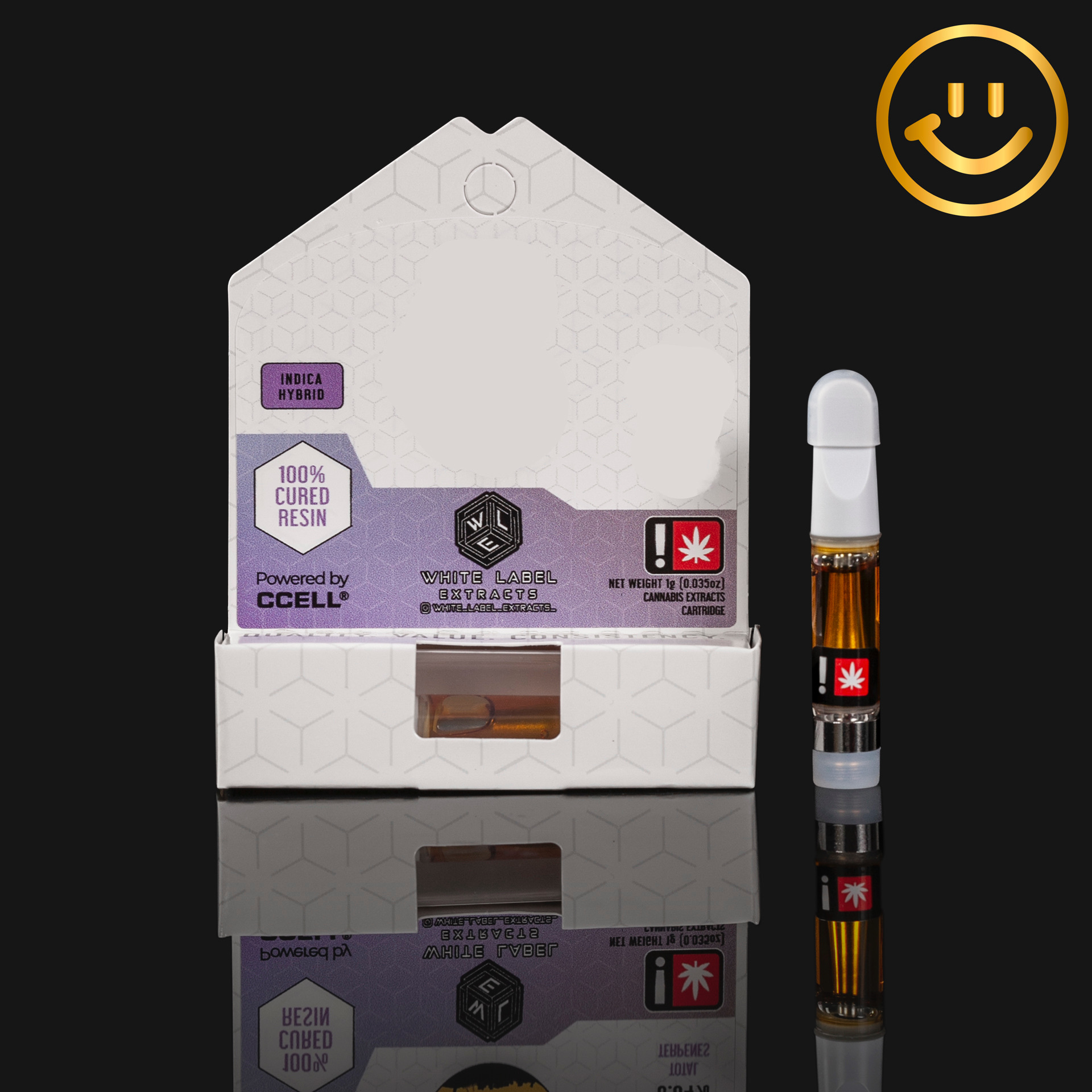 Photograph of product: Cartridge - 1g White Label Live Resin - (B) - Thirst Trap