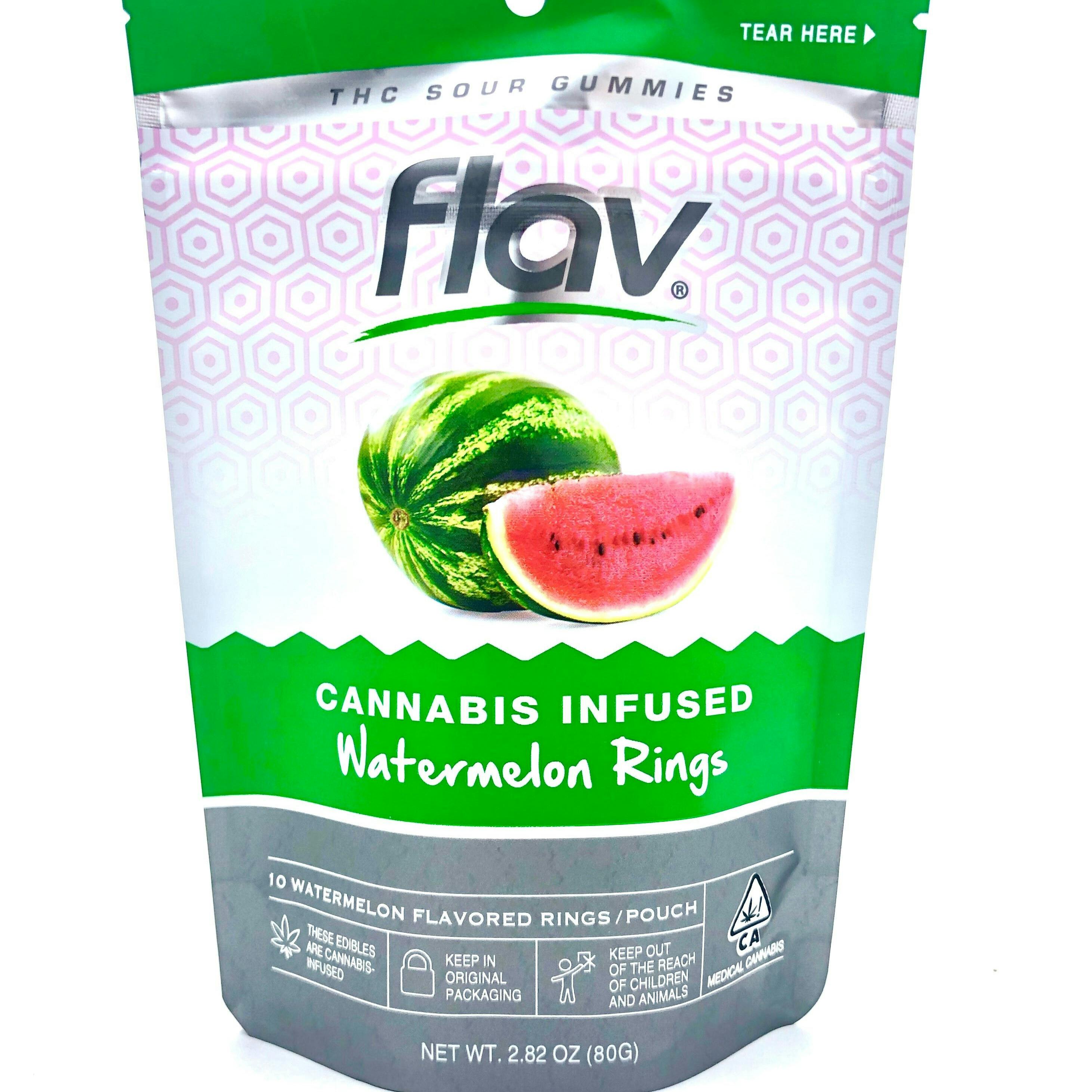Photograph of product: WATERMELON RINGS 300MG
