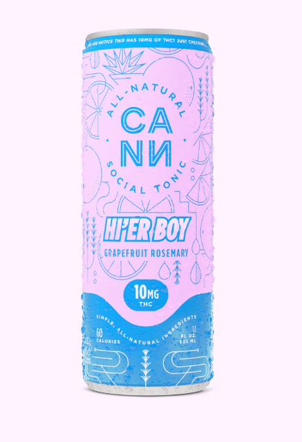 Photograph of product: Grapefruit Rosemary | 4pk | 10mg Hi'er Boys - 