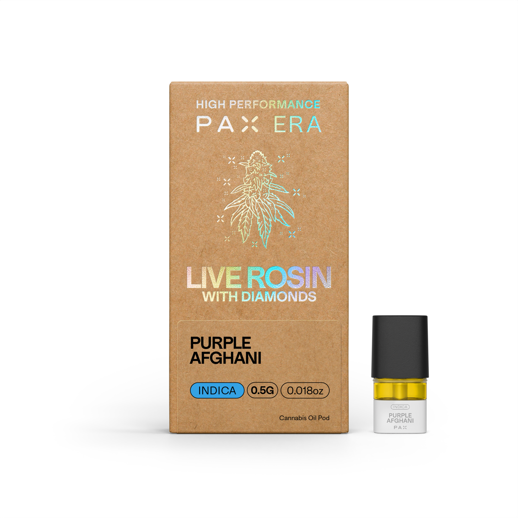 Photograph of product: Purple Afghani PAX Pod | Live Rosin | 0.5g
