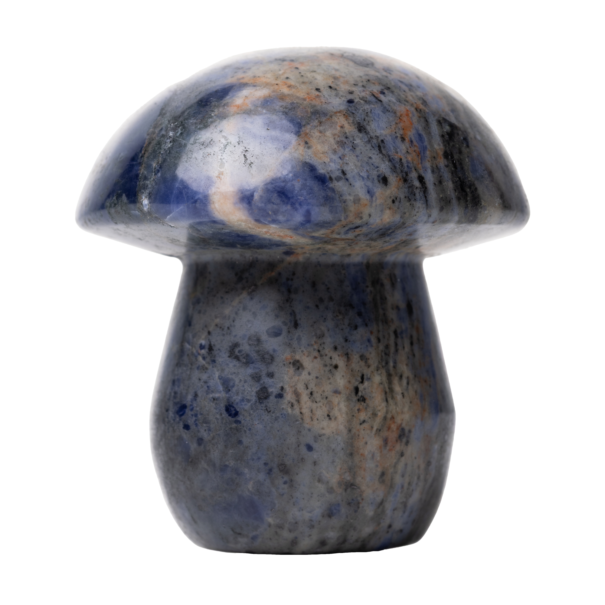 Photograph of product: Astral | Gemstone Shroom Pipe | Blue Sodalite