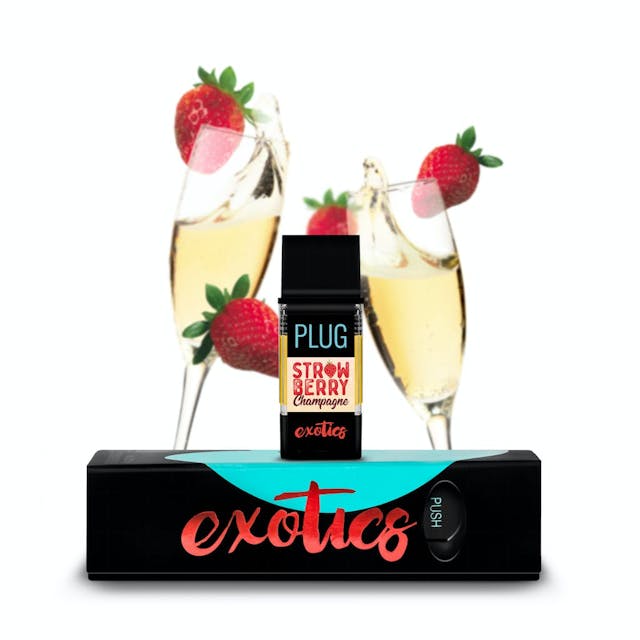Photograph of product: Exotics Strawberry Champagne | 1G Vape Pod - 