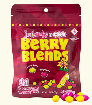 Photograph of product: Joy Bombs - Berry Blends (1:1) (TH-oui:CBD) (H) 100mg