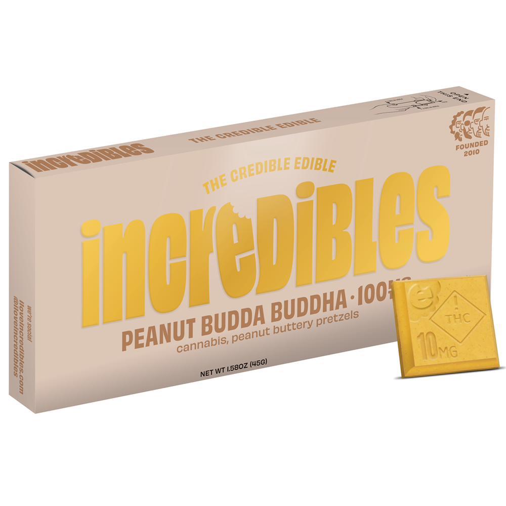 Photograph of product: Peanut Budda Buddha 100mg Chocolate Bar