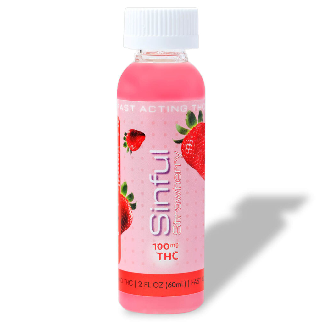 Photograph of product: Sinful - Strawberry - 100mg Fast Acting Drink