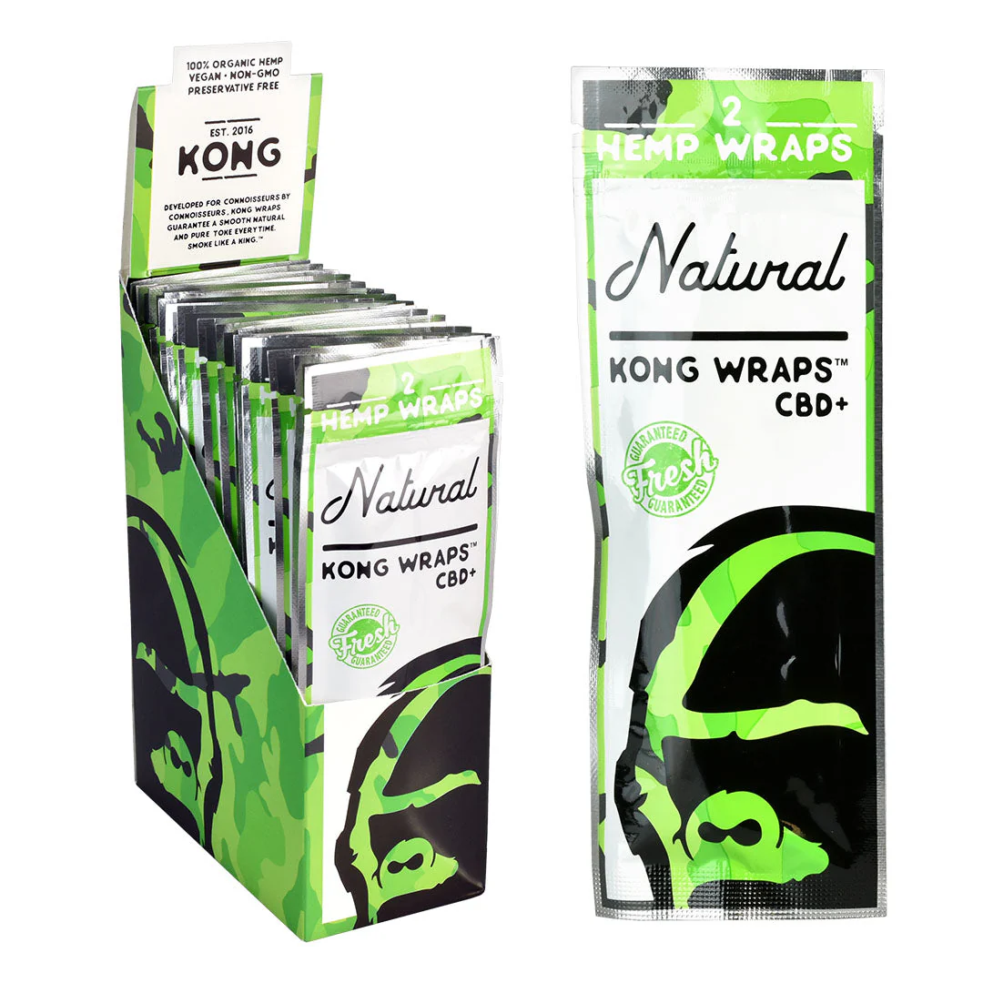 Photograph of product: KONG Wraps | Natural Hemp Wraps CBD+ | 2pk