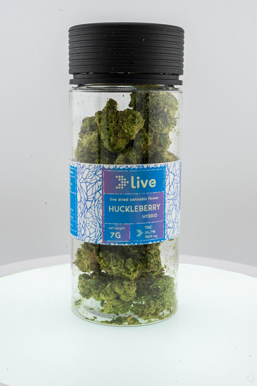 Photograph of product: Live - Huckleberry - Flower - 3.5g