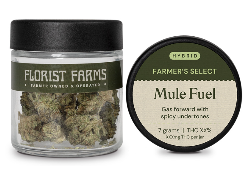 Photograph of product: Florist Farms- 7g Flower Jar- Mule Fuel