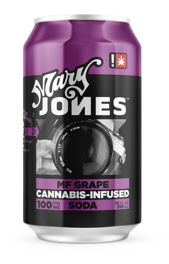 Photograph of product: Mary Jones Sodas MF Grape 100mg