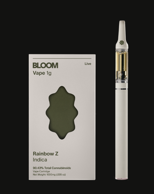 Photograph of product: Bloom Vape Cart 1g- Rainbow Z (Live Terpenes)