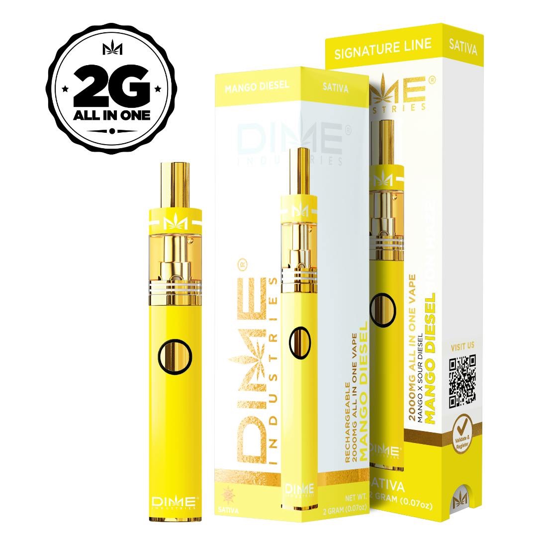 Photograph of product: DIME Industries l Signature Line l Mango Diesel l 2g l AIO