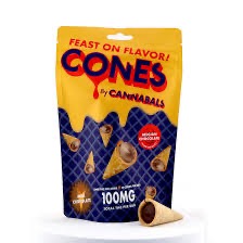 Photograph of Product: Cannabals Cones l Milk Chocolate l 100mg