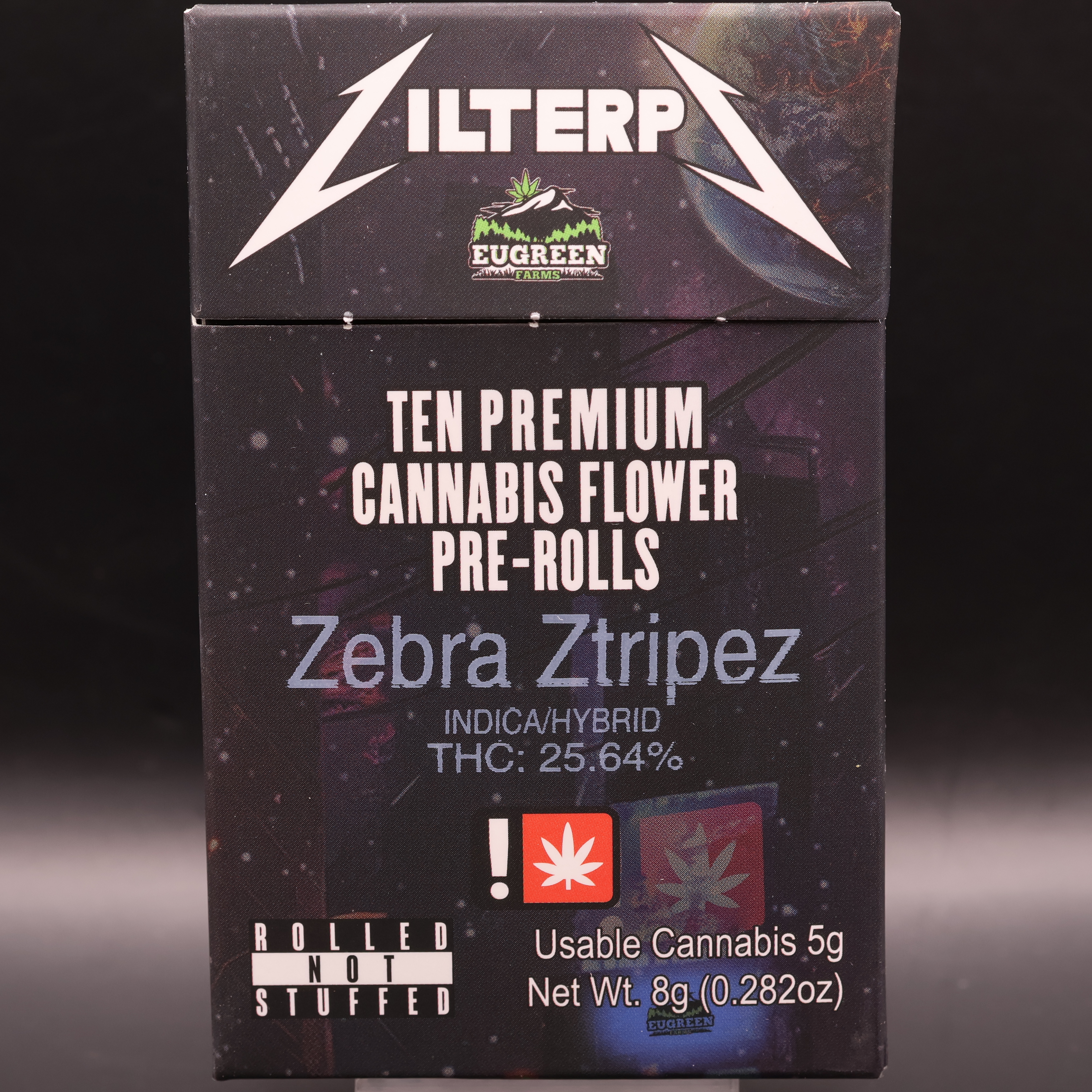 Photograph of product: Zebra Ztripez 10pk Joints (Eugreen Farms)