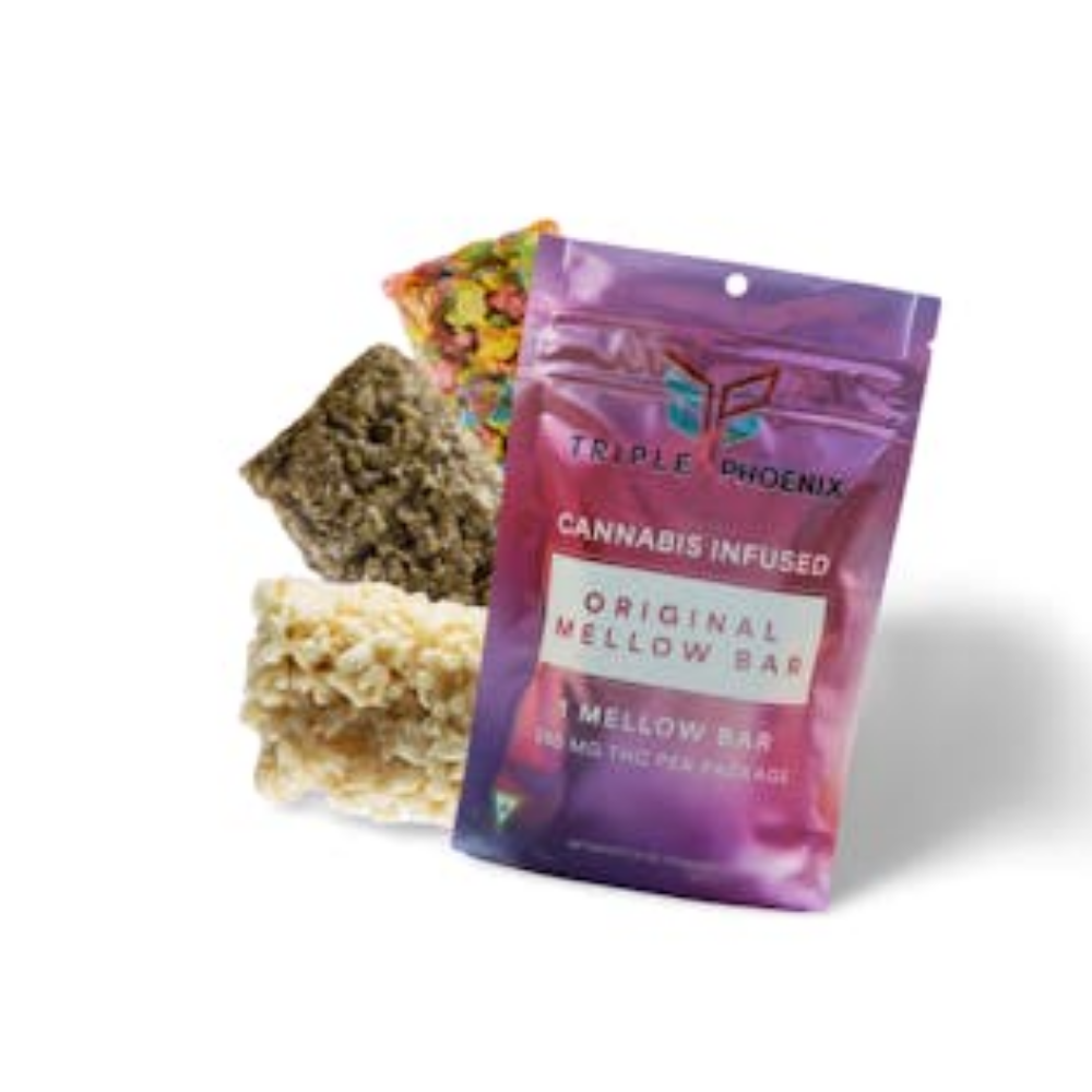 Photograph of product: Triple Phoenix - Chocolate Mellow Bar - 200mg Edible