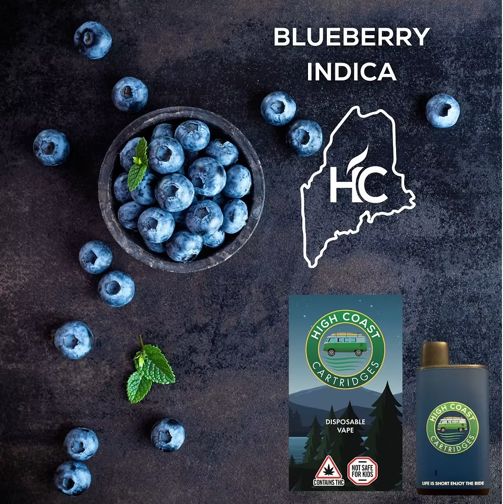 Photograph of product: 1mL Disposable Blueberry (High Coast) Cart