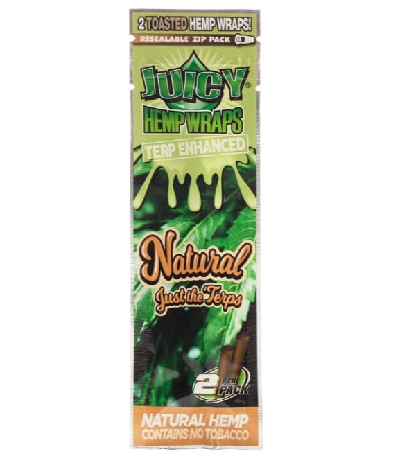 Photograph of product: Juicy Jay | Natural Hemp Wraps | 2 Pack