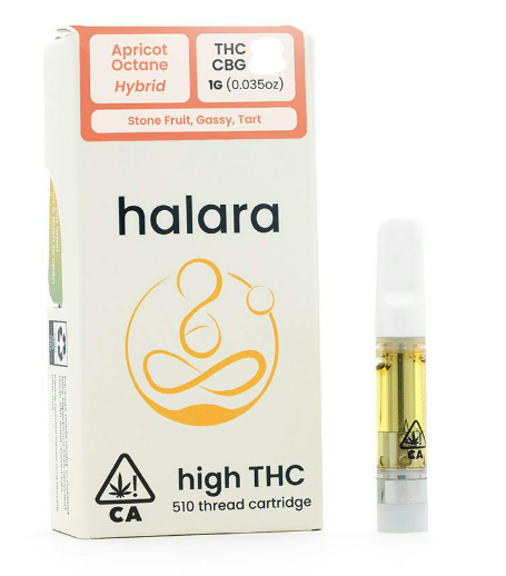 Photograph of product: Halara Apricot Octane THC Cart