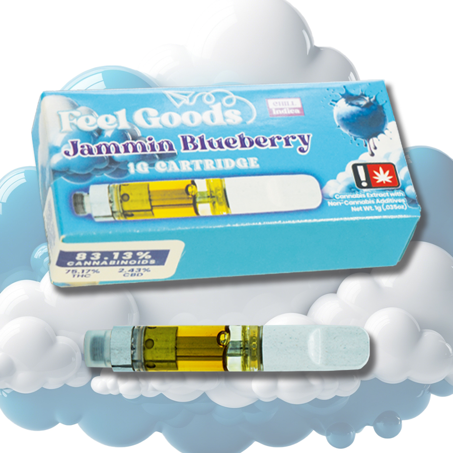 Photograph of product: Jammin Blueberry Flavored - Cartridge - Feel Goods