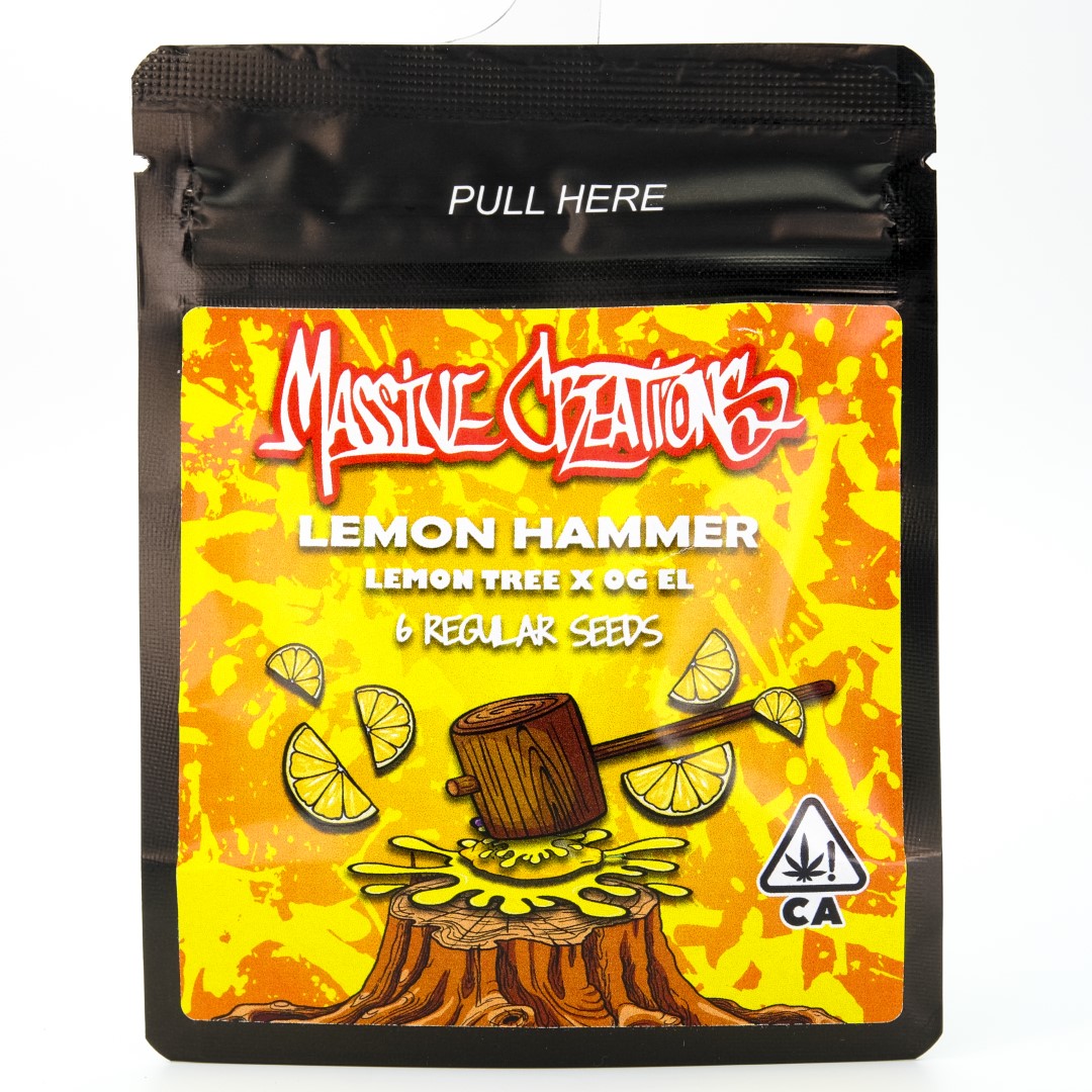 Photograph of product: Lemon Hammer 6 Pack Seeds - Massive Creations