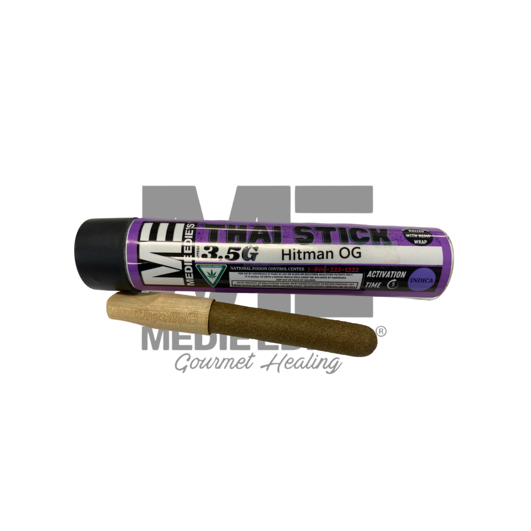 Photograph of product: Medie Edie's 3.5G Thai Stick Hitman OG
