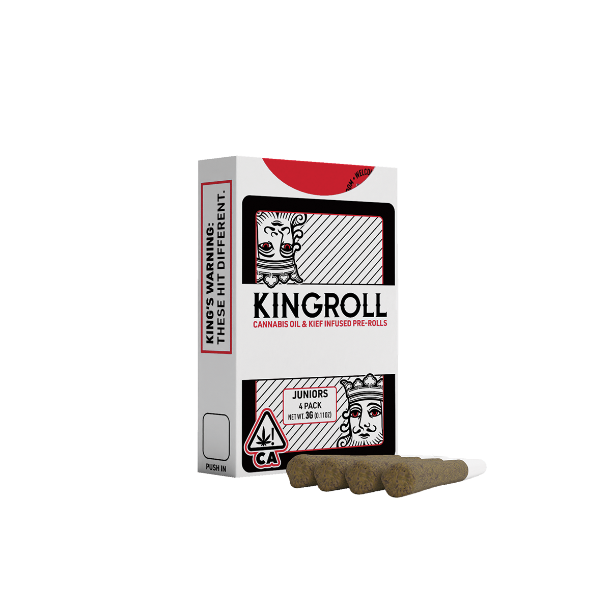 Photograph of product: KINGROLL - Blue Lobster x Apples and Bananas (Hybrid) 4pk Infused Preroll