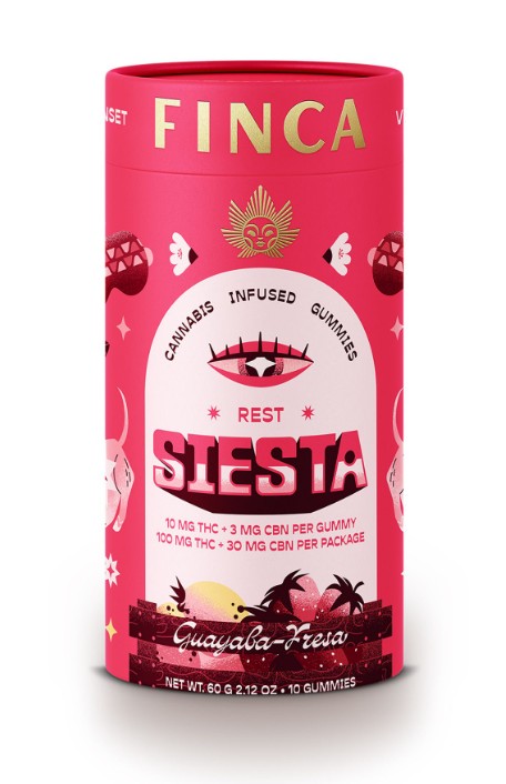 Photograph of Product: Finca | Siesta | Guayaba-Fresa (Guava-Strawberry) | Gummies 10pk | 100mg