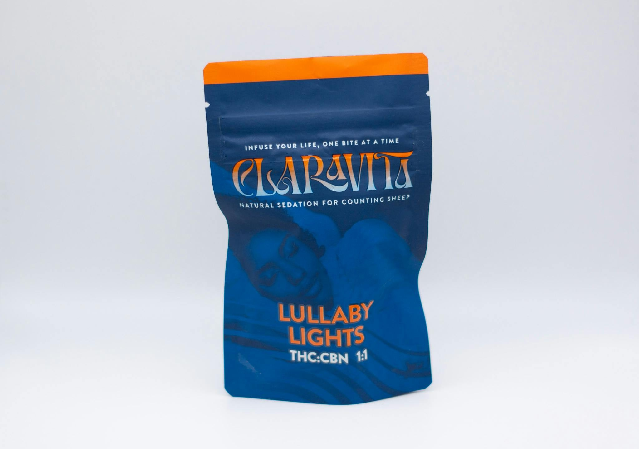 Photograph of product: Lullaby Lights 1:1 TH-oui:CBN - Lemon - 5mg/100mg (20pk)