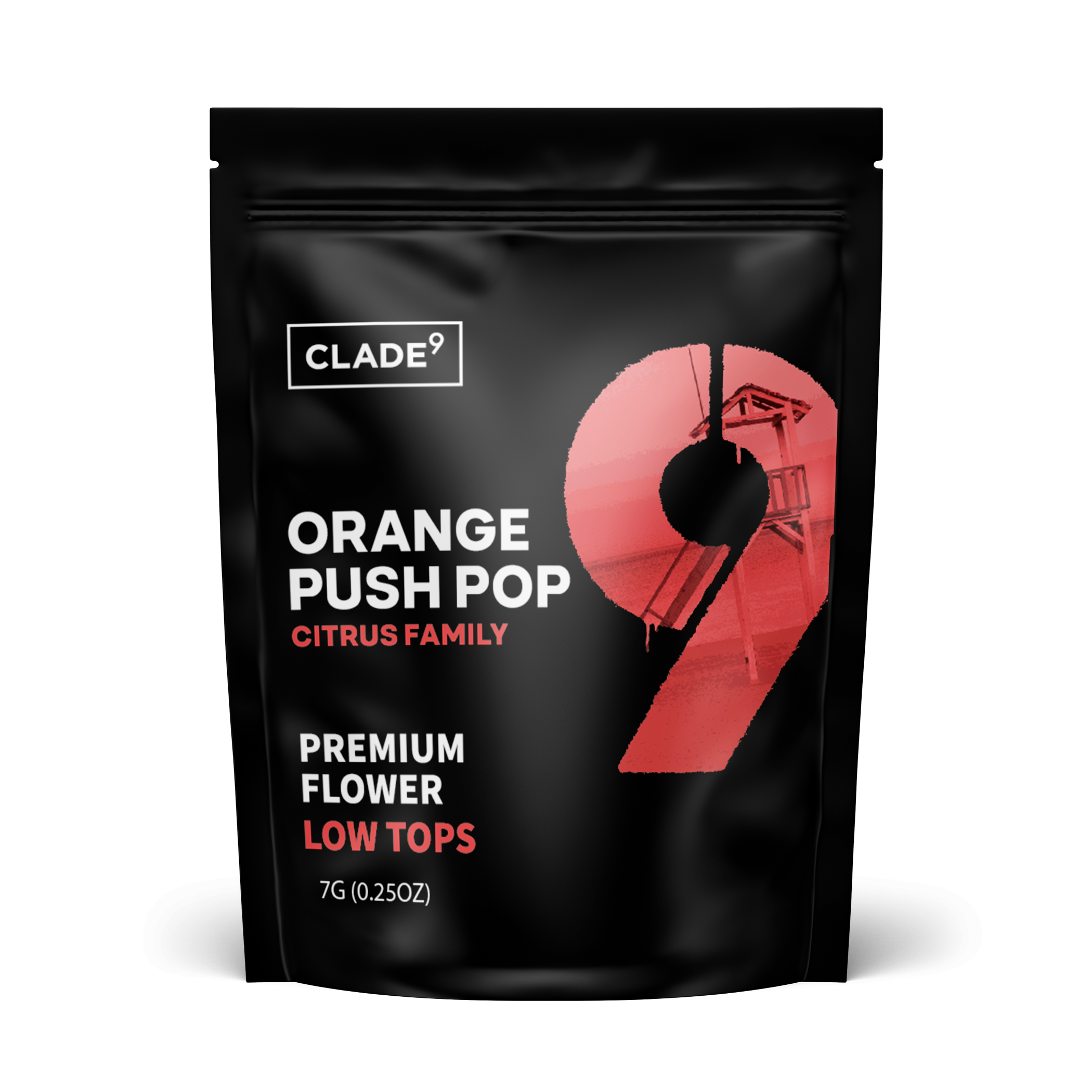 Photograph of product: Clade9 - Orange Push Pop - Lowtops - 7g