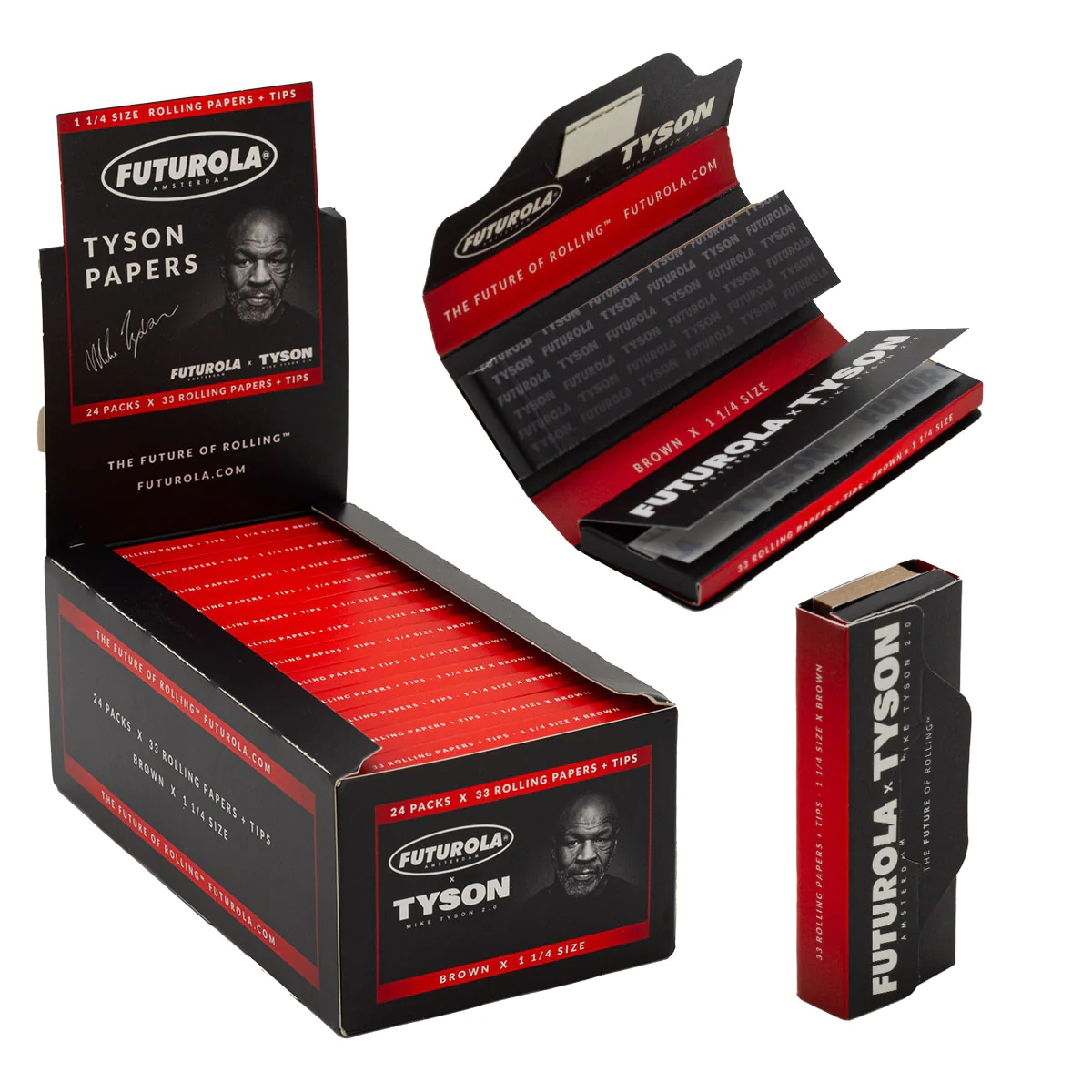 Photograph of product: Futurola x Tyson l Rolling Papers + Tips l 1 1/4